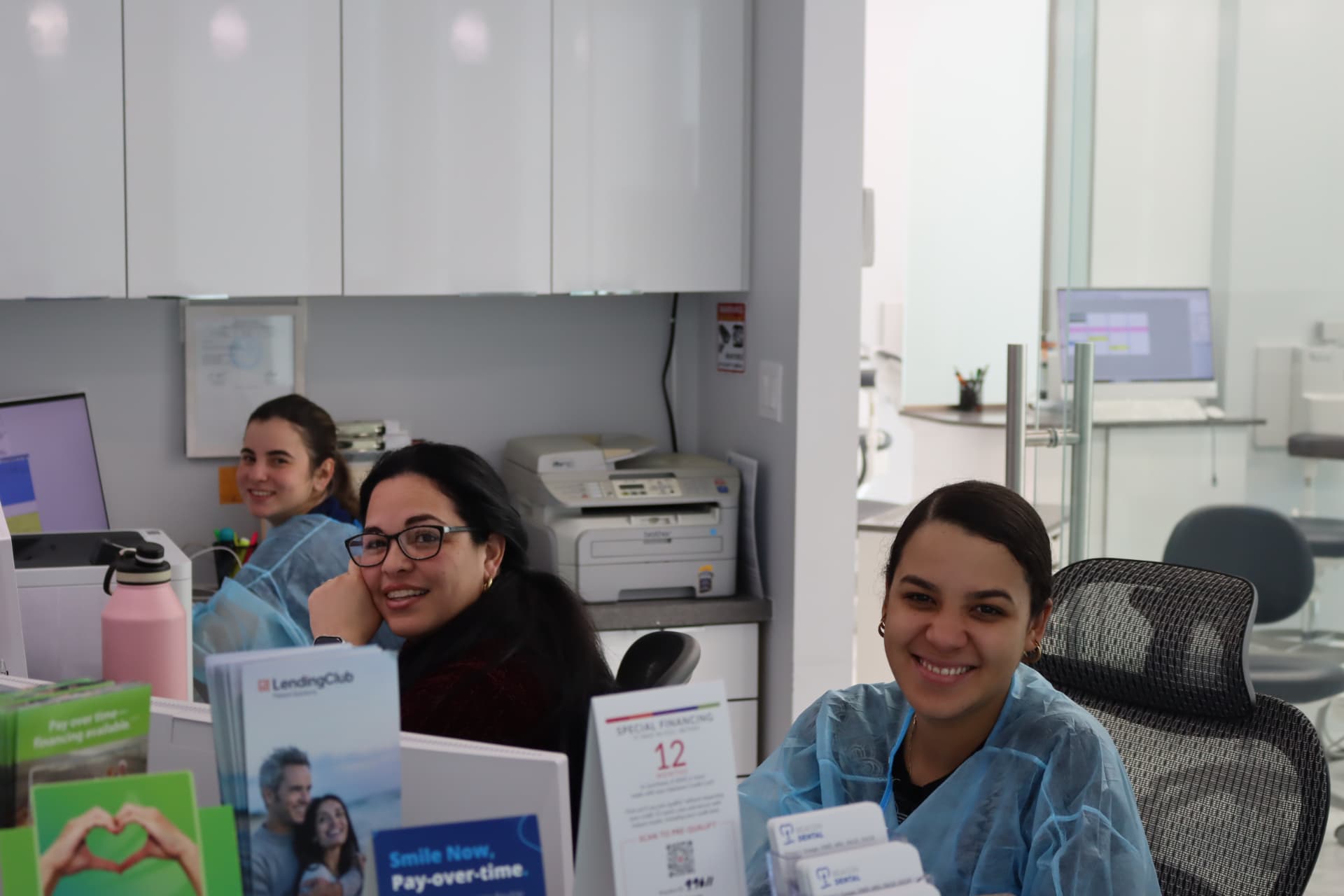 Beacon Dental's welcoming patient care team at the front desk